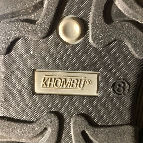 Khombu Wanderer Winter Boots Black Gray Velcro Size 8 - Picture 6 of 9